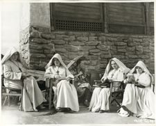 From the set of Black Narcissus (1947).