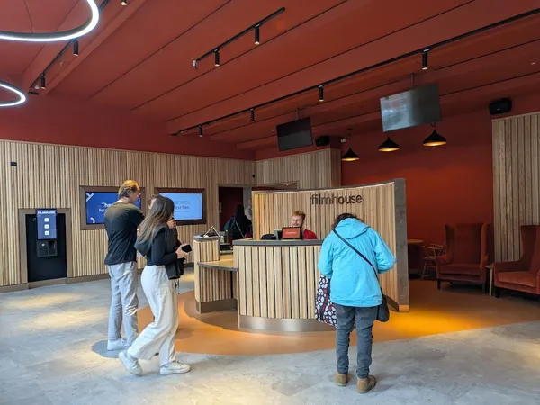 Filmhouse refurbished box office, lots more wood, essentially