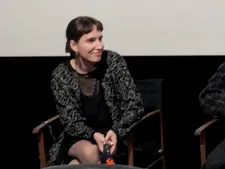 Martina Buchelová at the audience Q&A in Warsaw