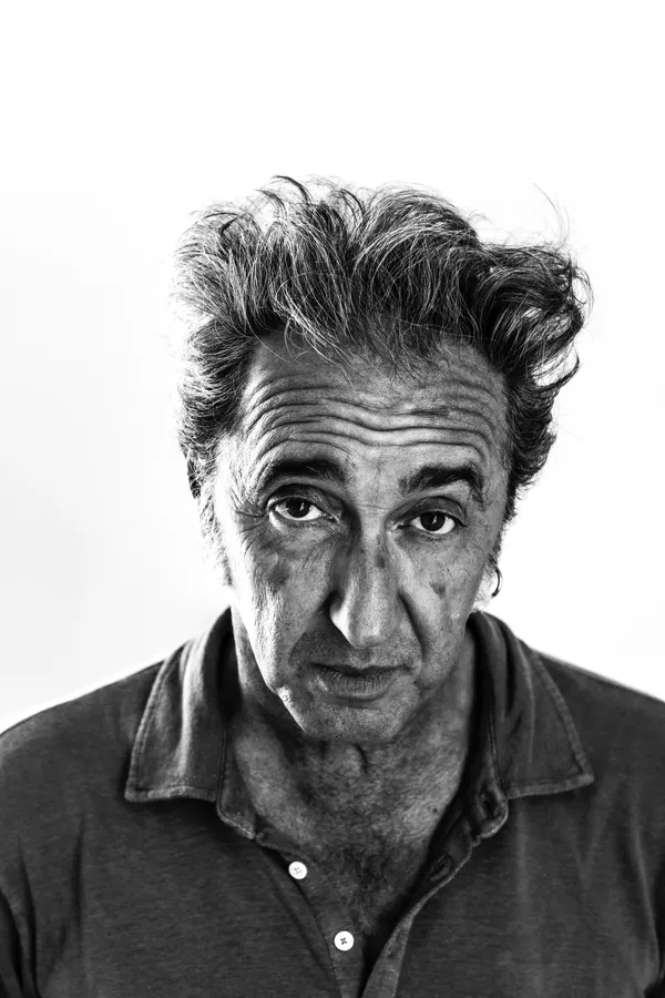 Black and white headshot of Paolo Sorrentino