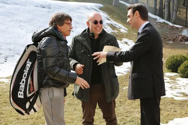 Paolo Virzi on set