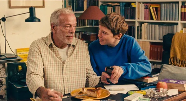 Pascal Greggory with Léa Seydoux in One Fine Morning