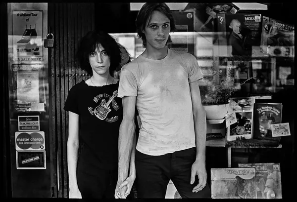 Patti Smith with Tom Verlaine in 1975