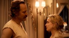 Mr Monk (Peter Sarsgaard) with Mrs Horton (Sarah Gadon) in Coup!