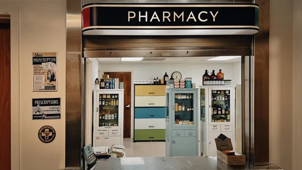The pharmacy in The Holdovers