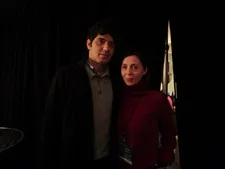Pietro Marcello with Anne-Katrin Titze in New York