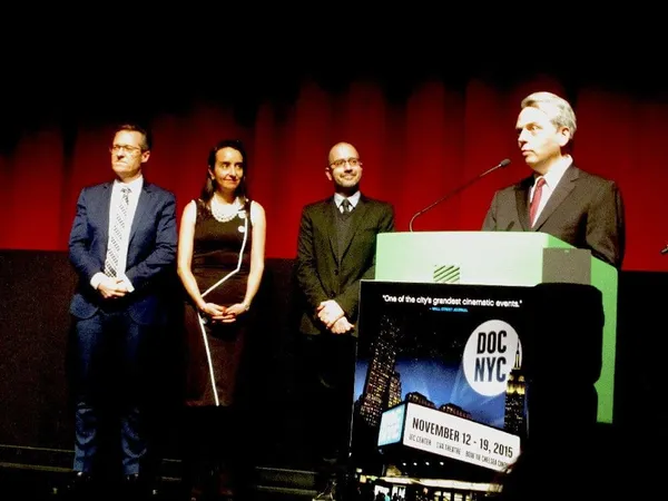 John Vanco, Thom Powers, Raphaela Neihausen and Basil Tsiokos
