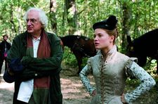 Bertrand Tavernier on the set of La Princesse De Montpensier