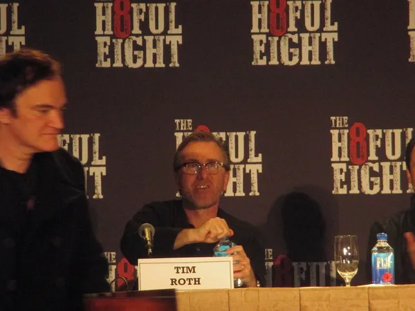 Quentin Tarantino and Tim Roth