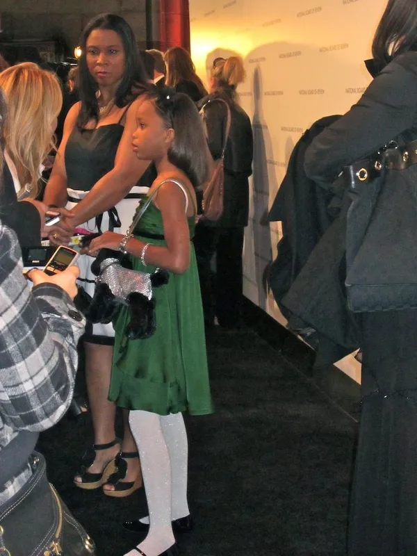 Quvenzhané Wallis with Qulyndreia Wallis