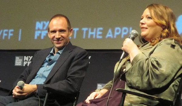Ralph Fiennes and Joanna Scanlan at New York Film Festival press conference