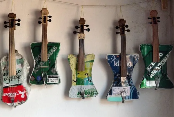 Instruments of the Recycled Orchestra of Cateura
