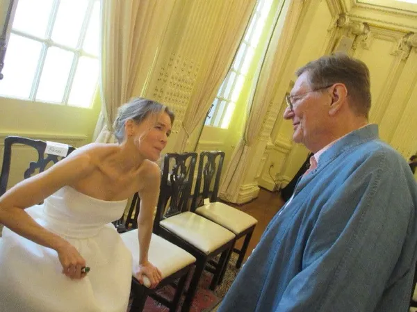 Fred Schepisi greets Renée Zellweger