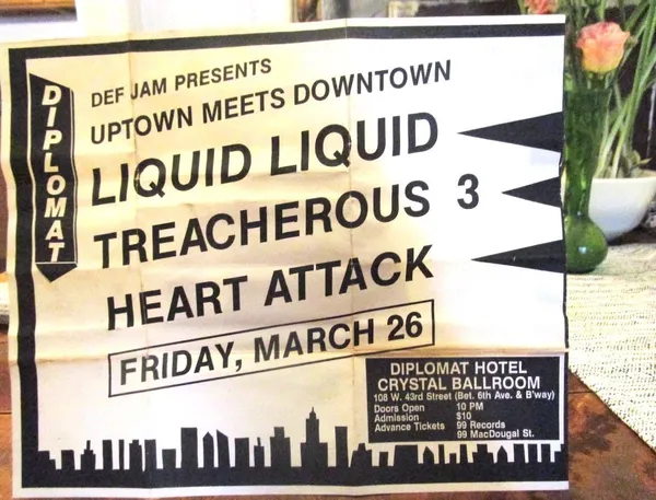 Rick Rubin and Ed Bahlman Def Jam first event with Liquid Liquid