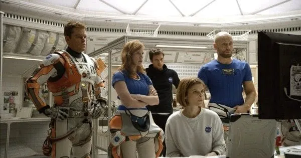 Matt Damon, Jessica Chastain, Sebastian Stan, Kate Mara and Alex Vogel