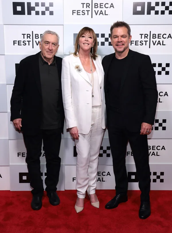 Robert De Niro, Jane Rosenthal and Matt Damon