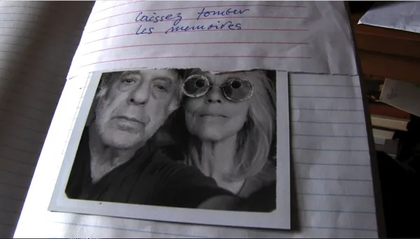 Robert Frank pictured with June Leaf