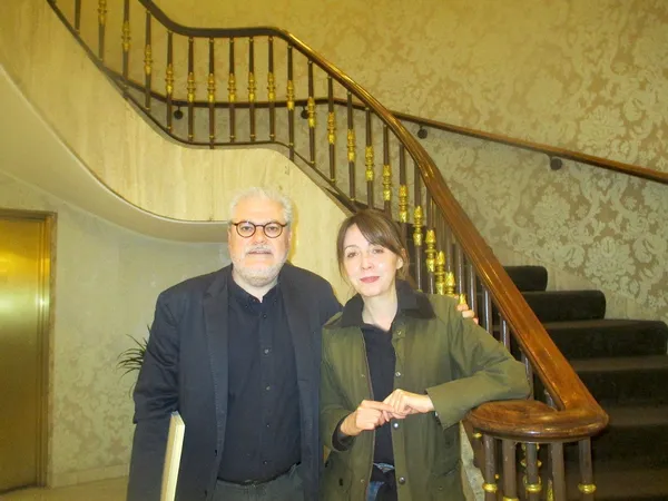 The Confessions (Le Confessioni) director Roberto Andò with Anne-Katrin Titze: "So Toni Servillo and I both read this book about Italian monasteries ..." 