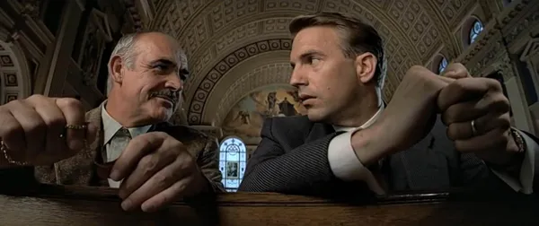 Sean Connery and Kevin Costner in The Untouchables