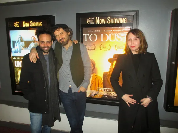 Shawn Snyder and Géza Röhrig with Anne-Katrin Titze
