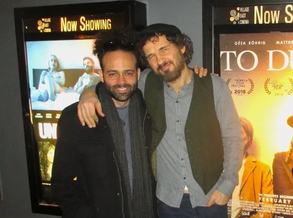 Shawn Snyder and Géza Röhrig at Village East Cinema