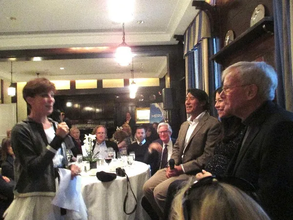 Peggy Siegal, Tom Brokaw, Elizabeth Chai Vasarhelyi and Jimmy Chin