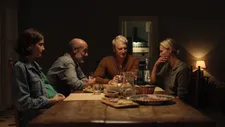 Two couples mirror each other