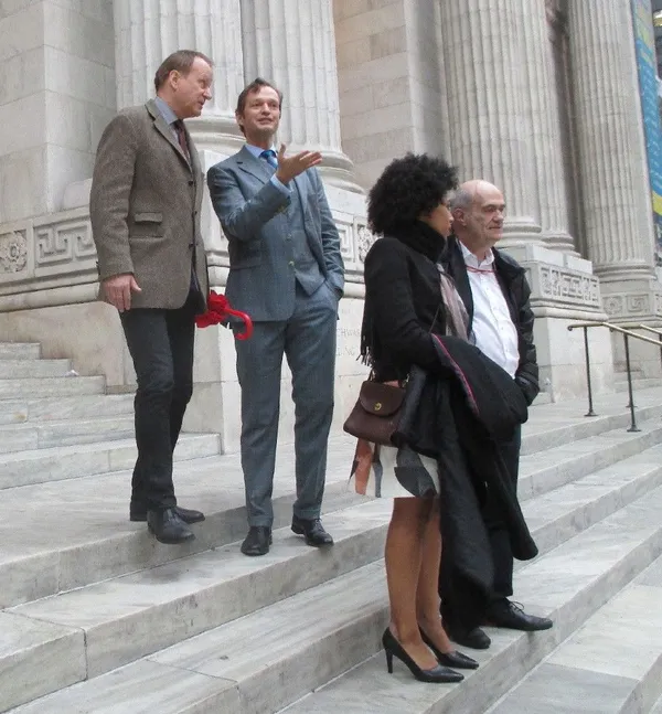 Stellan Skarsgård, Mathias Sanders, Isioma Laborde-Edozien and Colm Tóibín 2
