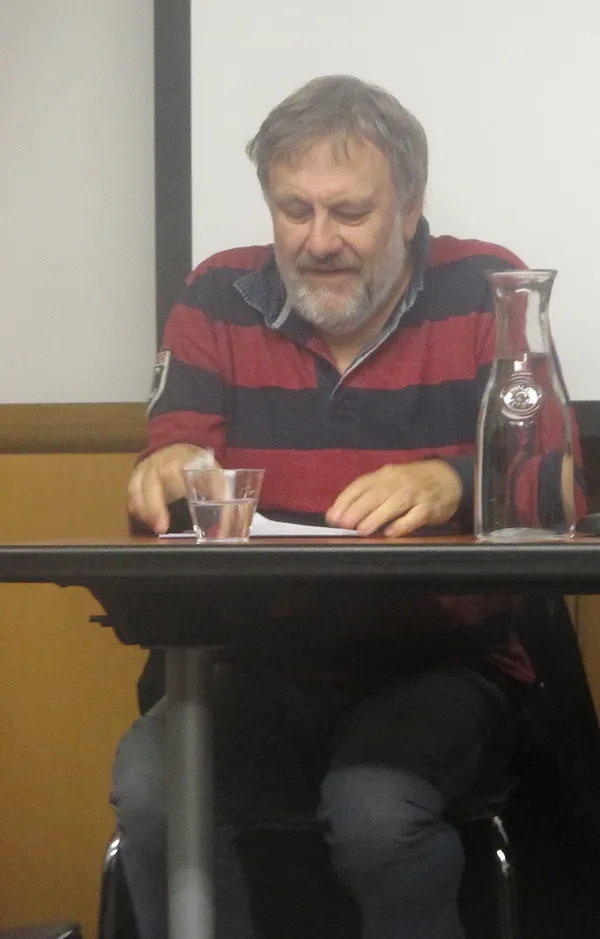 Slavoj Žižek at NYU Deutsches Haus