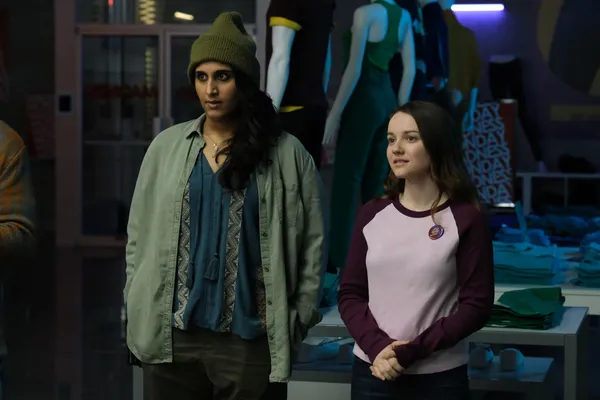 Sehar Bhojani and Romane Denis in Slaxx