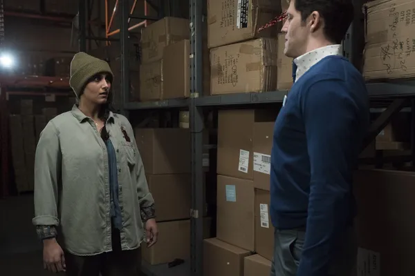 Sehar Bhojani and Brett Donahue in Slaxx