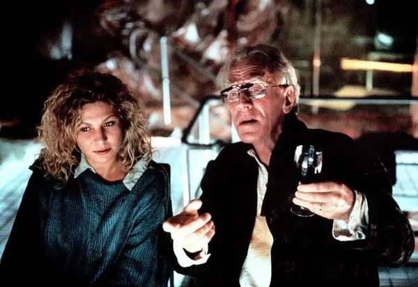 Solveig Dommartin and Max von Sydow