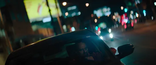 Michael Lee Joplin driving through the night in Stalker