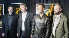 Black Sea producer Charles Steel, Kevin Macdonald, Jude Law and screenwriter Dennis Kelly.