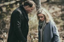 Max Zorn (Stellan Skarsgård) with Rebecca (Nina Hoss) in ‪Volker Schlöndorff‬'s Return To Montauk