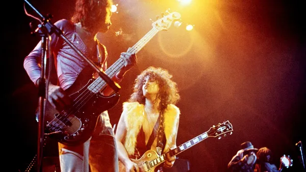 Steve Currie and Marc Bolan