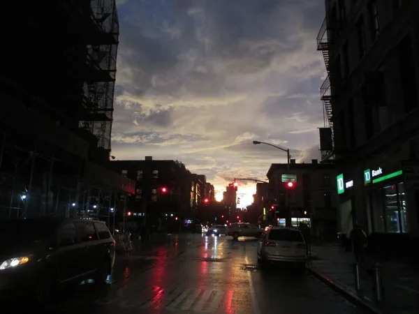 Stormy night in New York