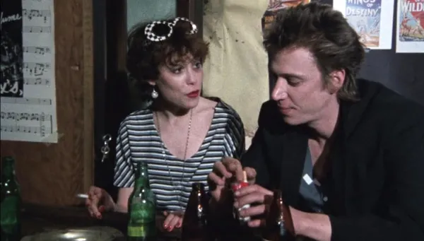 Susan Berman with Richard Hell in Smithereens