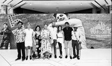 The team from Ciro Guerra’s Birds Of Passage at Cannes Directors’ Fortnight last year. Guerra fourth from right in line-up.