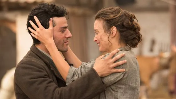 Oscar Issac and Charlotte Le Bon in The Promise