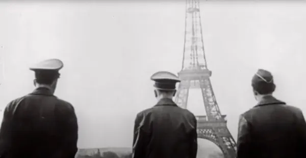 Nazis in Paris in The Sorrow And The Pity. Marcel Ophuls: 'Who can say their nation would have behaved better in the same circumstances?'
