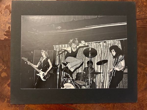 Harley Flanagan at age 11 on drums in The Stimulators with Anne Gustavsson, Patrick Mack and Denise Mercedes (May 17, 1978)