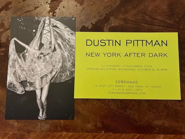 The announcement for Dustin Pittman: New York After Dark at Eerdmans