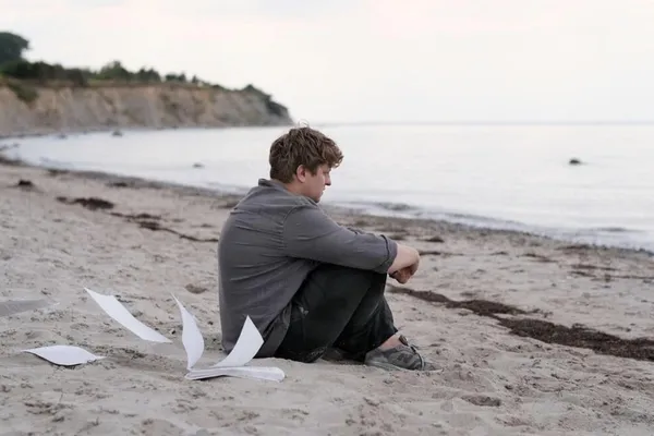 Thomas Schubert on the beach