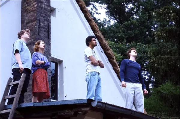Thomas Schubert, Paula Beer, Langston Uibel and Enno Trebs in Afire