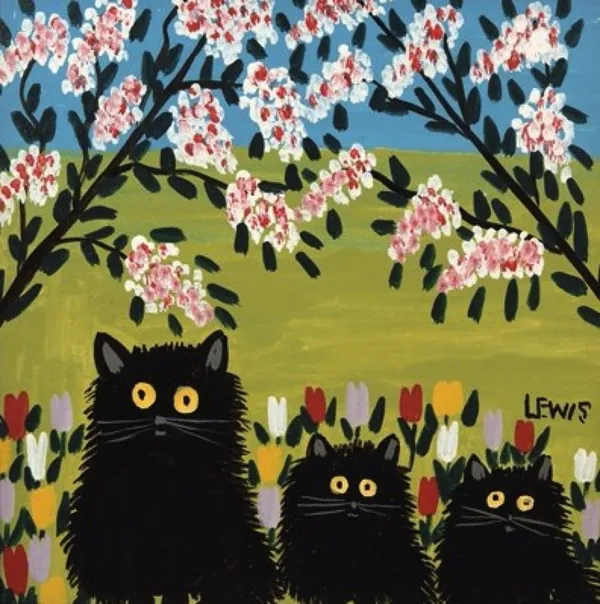 Three Cats by Maud Lewis