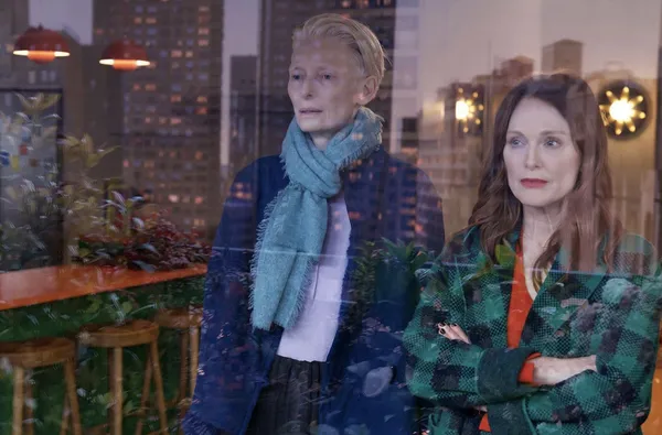 Tilda Swinton and Julianne Moore in The Room Next Door