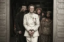 Tilda Swinton as Mason: "Tilda actually wanted to take the look further and I had to pull her back."