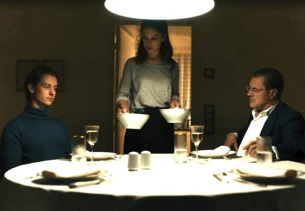 Tom Schilling, Paula Beer and Sebastian Koch in Never Look Away