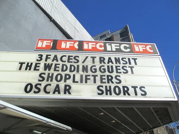 Transit on the IFC Center marquee